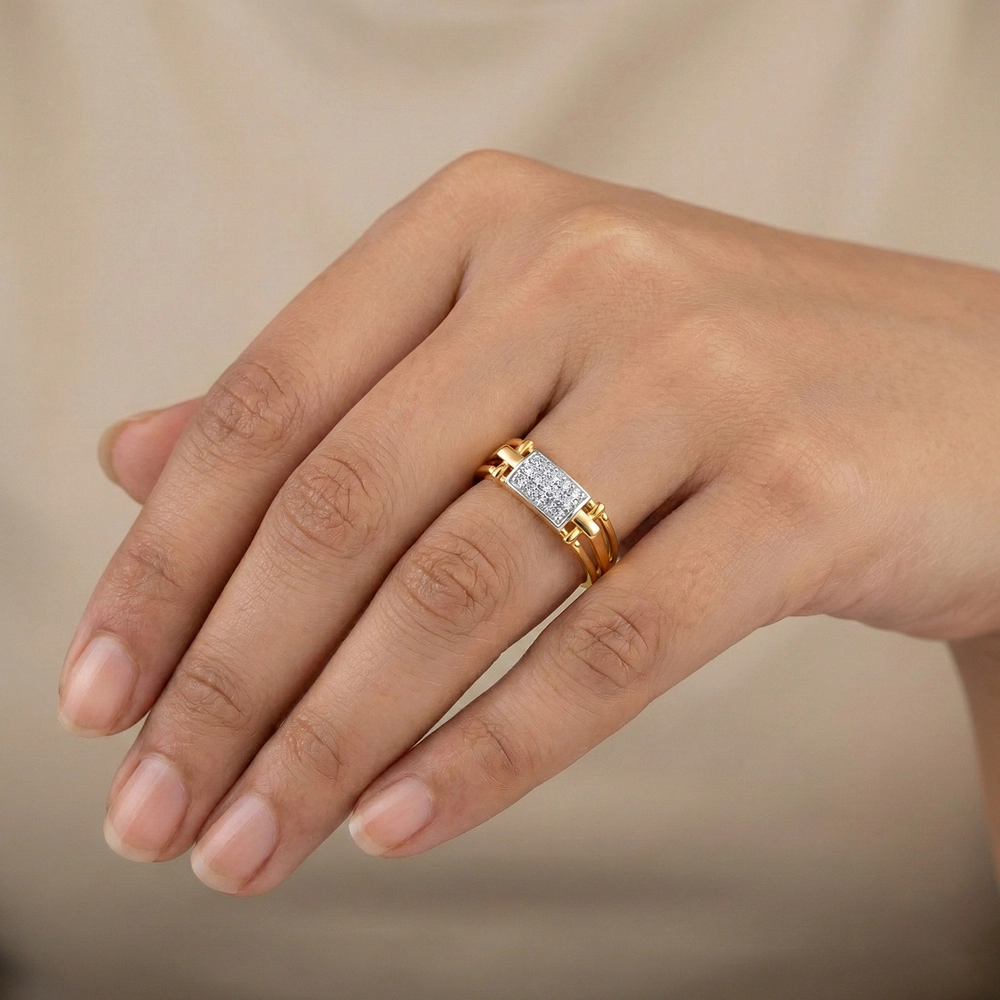 Yellow Gold Ring AGR00106 - Image 2