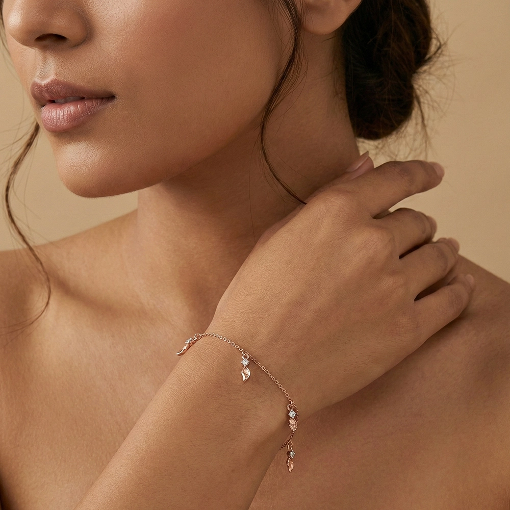Rose Gold Bracelet ALB00249 - Image 2