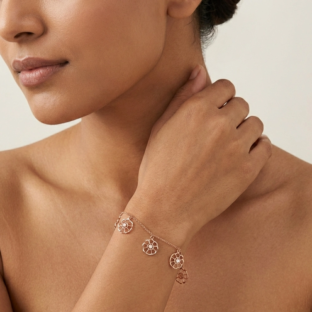 Rose Gold Bracelet ALB00250 - Image 2