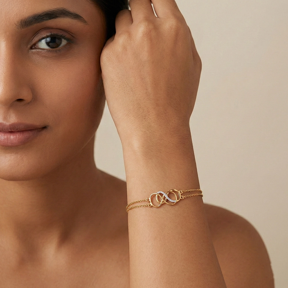 Yellow Gold Bracelet ALB00252 - Image 2