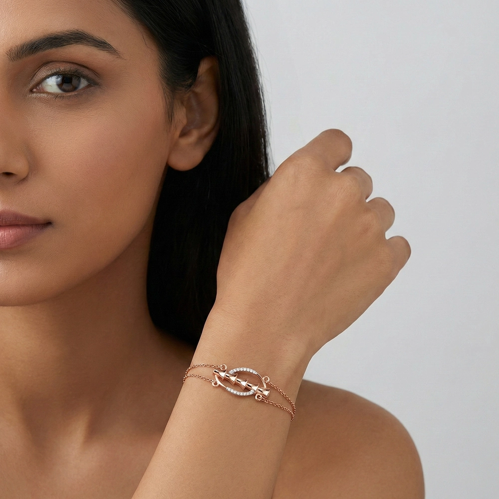 Rose Gold Bracelet ALB00254 - Image 2