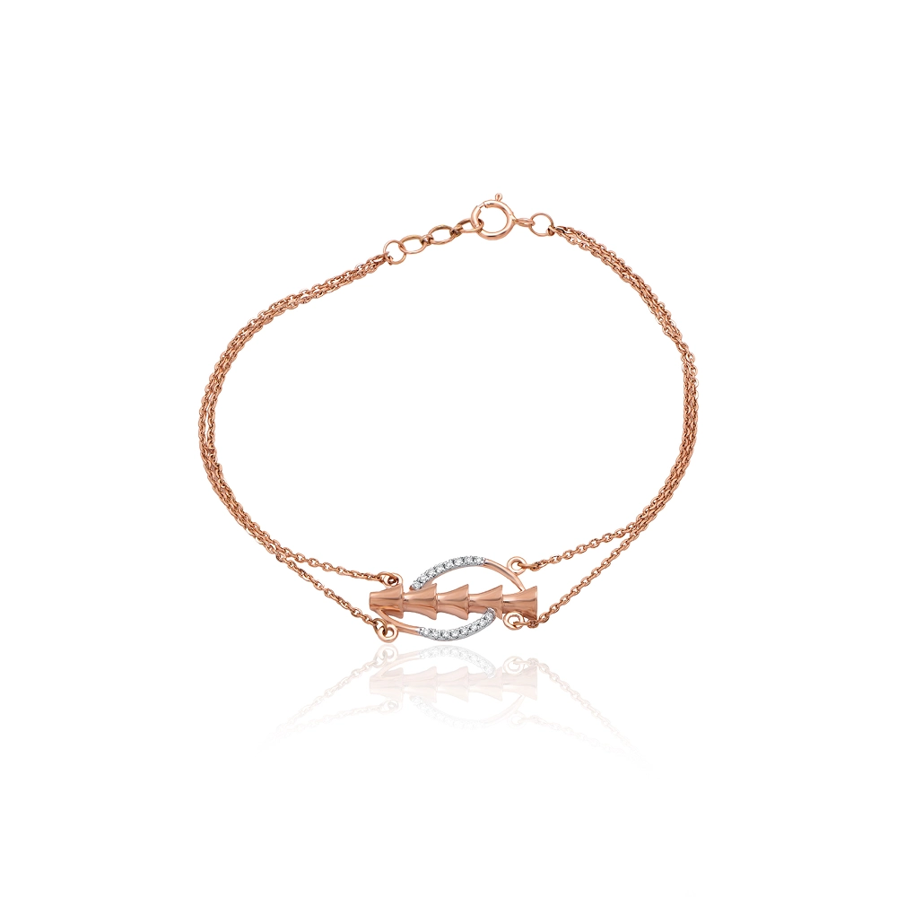 Rose Gold Bracelet ALB00254 - Image 3