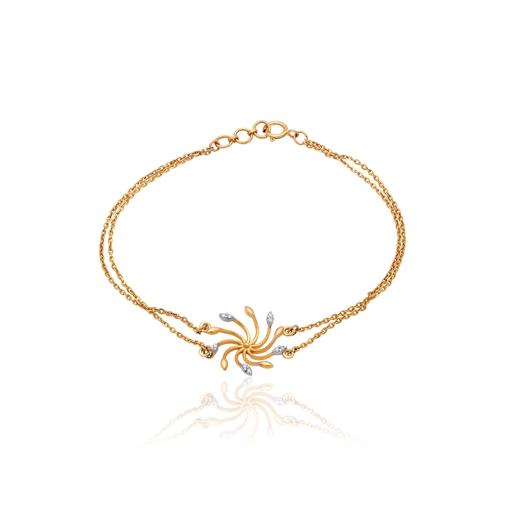 Yellow Gold Bracelet ALB00266 - Image 3