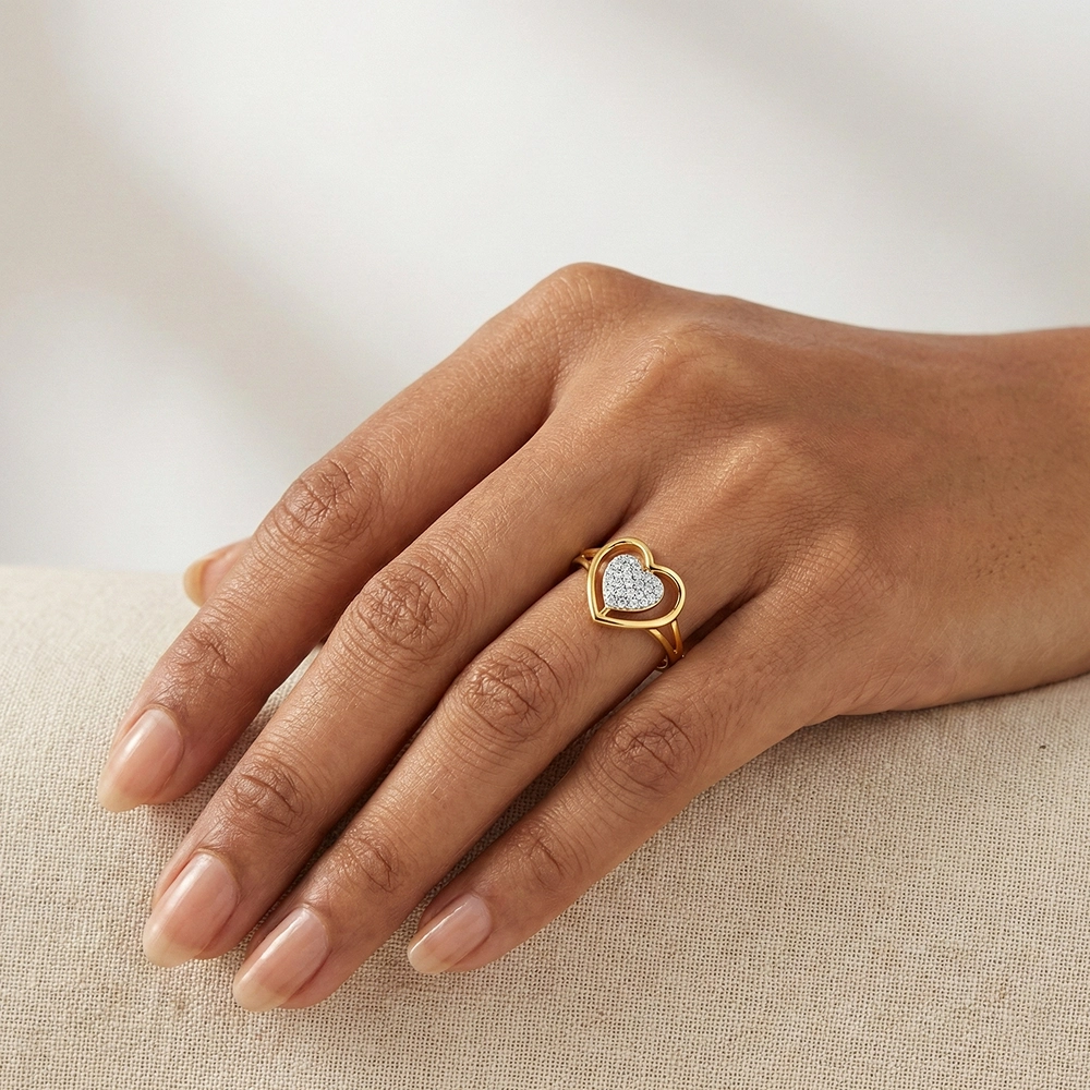 Yellow Gold Ring ALR00901 - Image 2