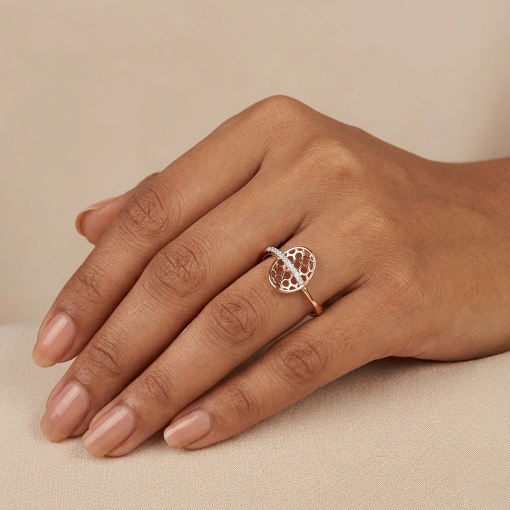 Rose Gold Ring ALR00956 - Image 2