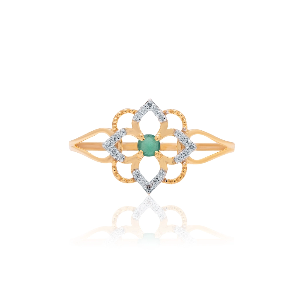 Yellow Gold Ring ALR00977