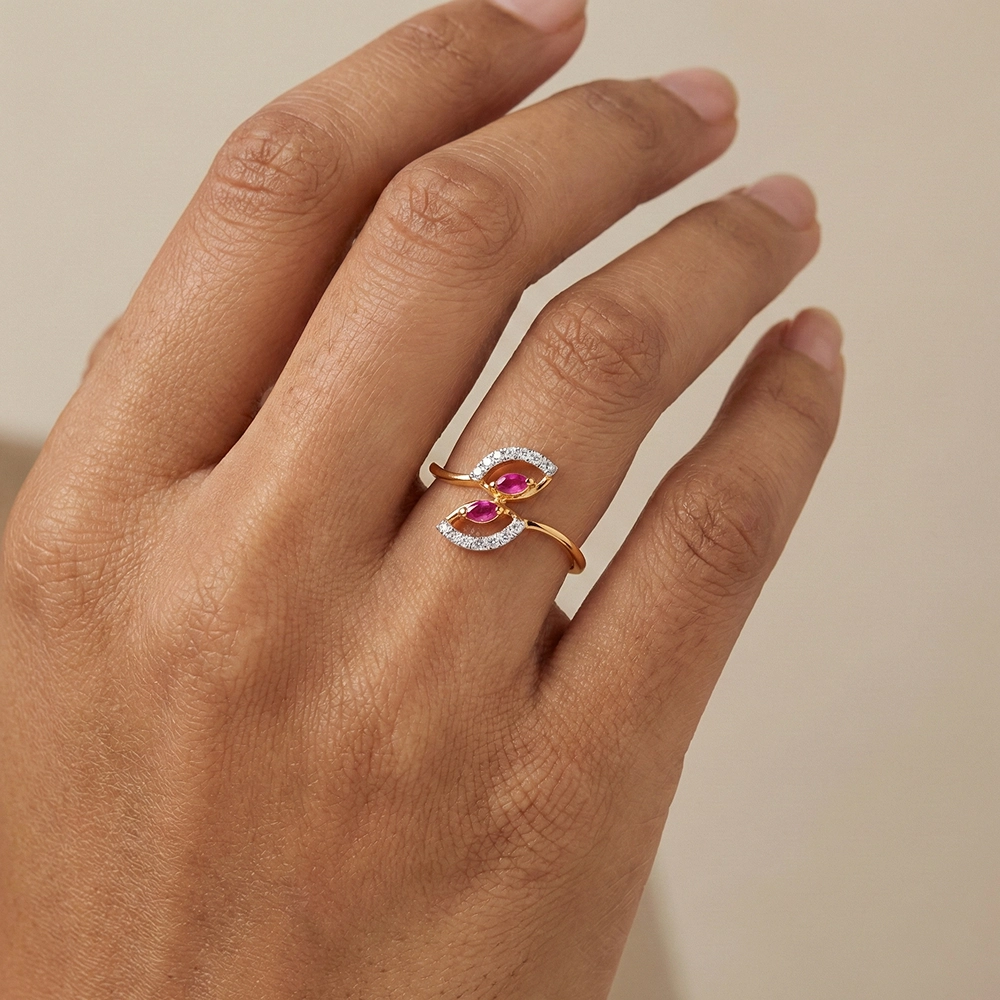 Yellow Gold Ring ALR00980 - Image 2