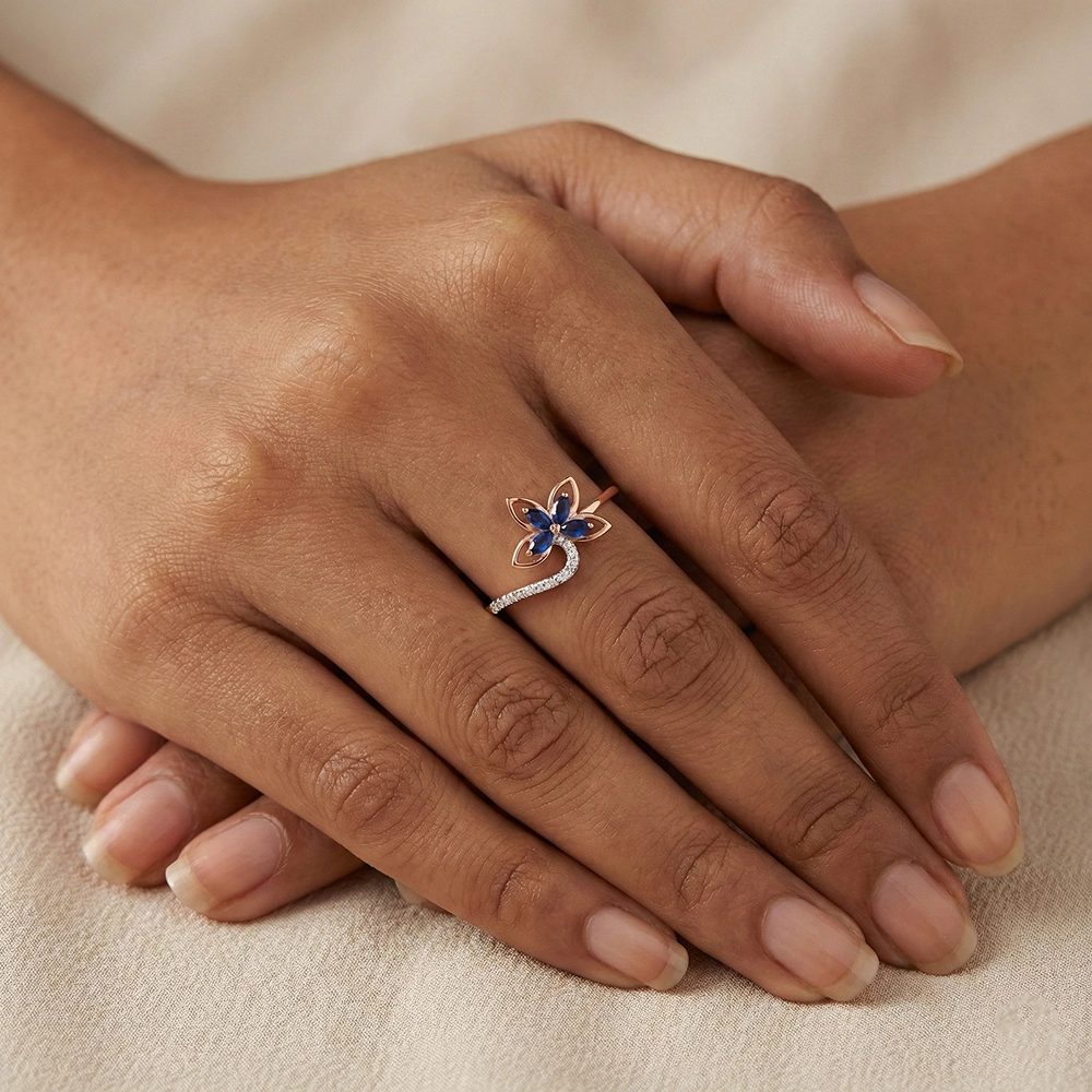 Rose Gold Ring ALR00984 - Image 2