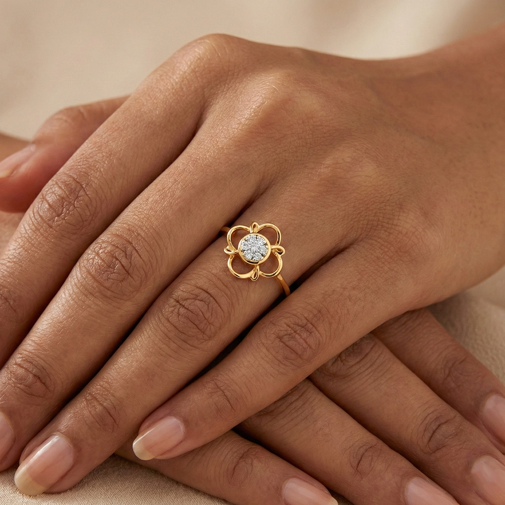 Yellow Gold Ring ALR00995 - Image 2