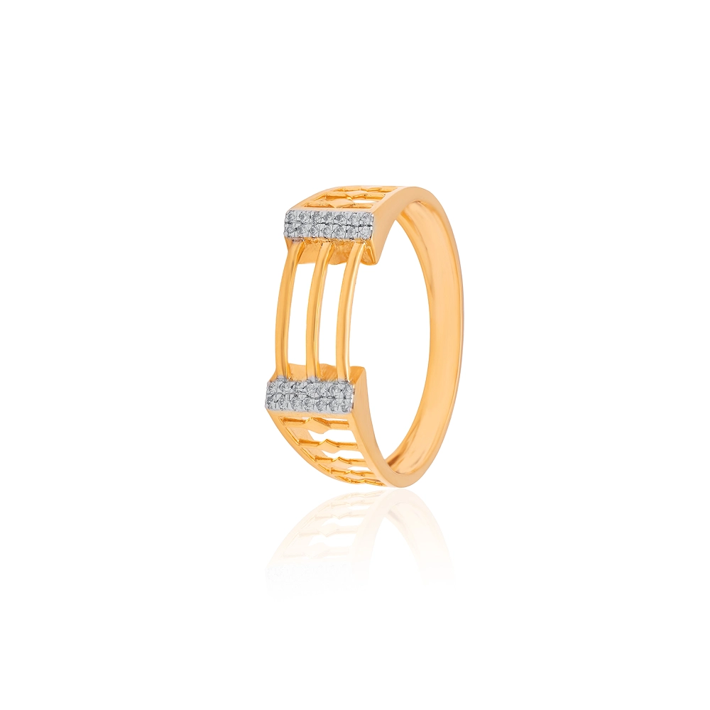 Yellow Gold Ring ALR01041 - Image 3
