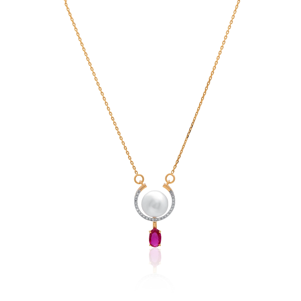 Yellow Gold Necklaces AMS00155 - Image 3
