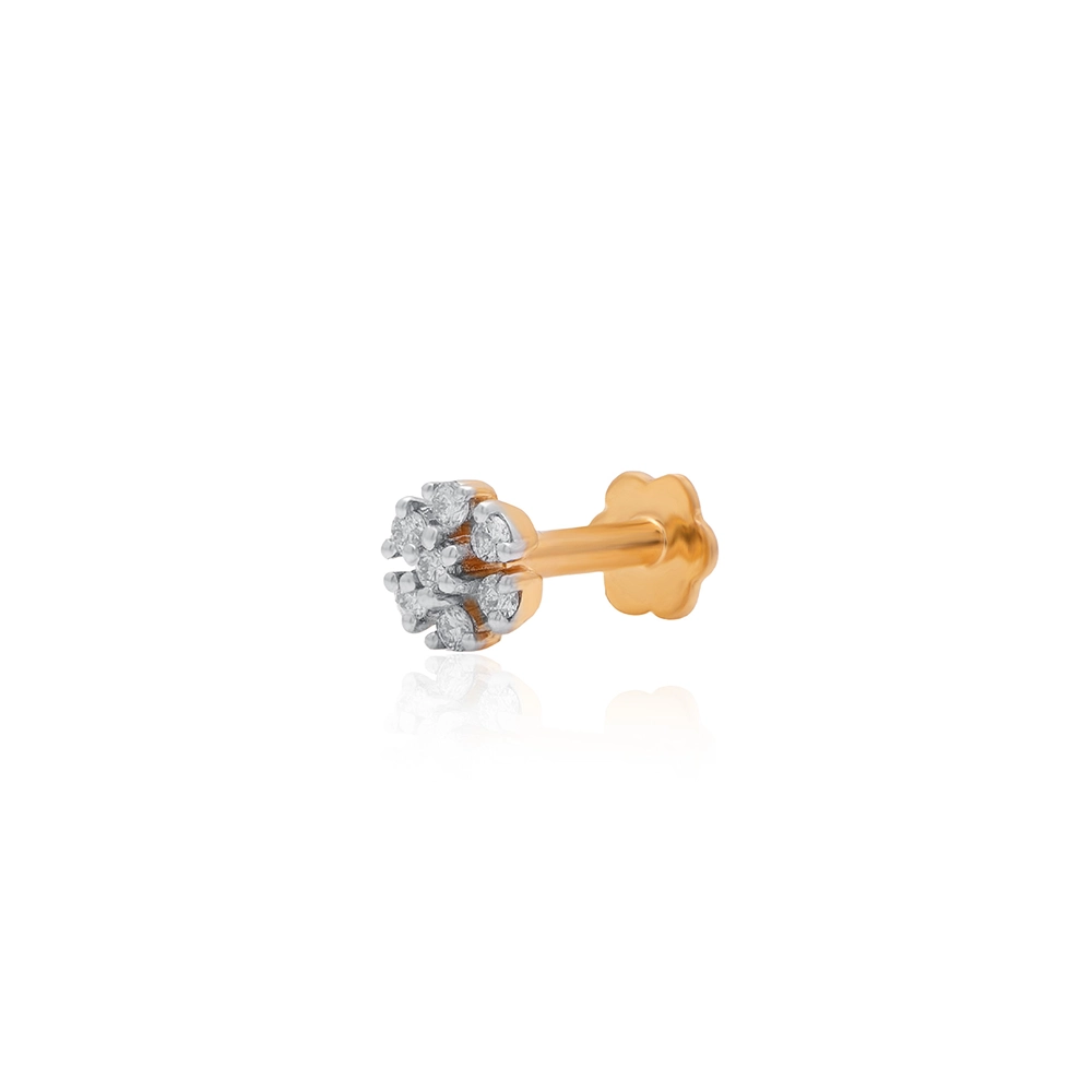 Yellow Gold Nose Pin AN000
