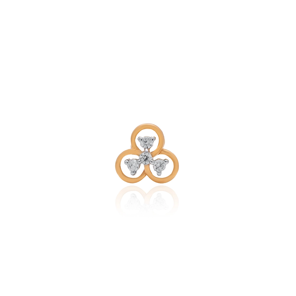 Yellow Gold Nose Pin ANP00067 - Image 2