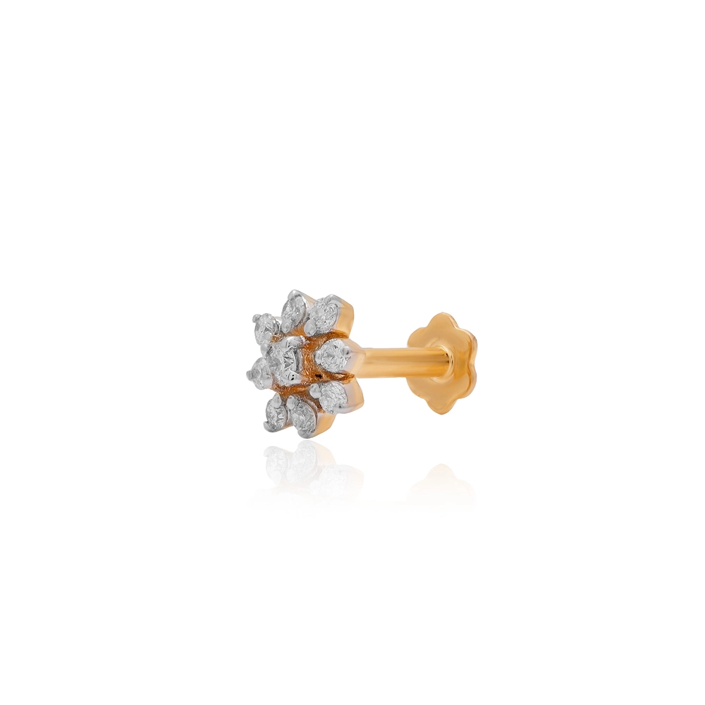 Yellow Gold Nose Pin ANP00068