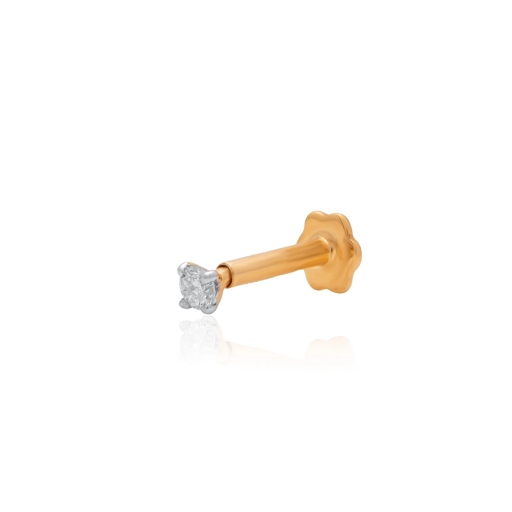 Yellow Gold Nose Pin ANP00075