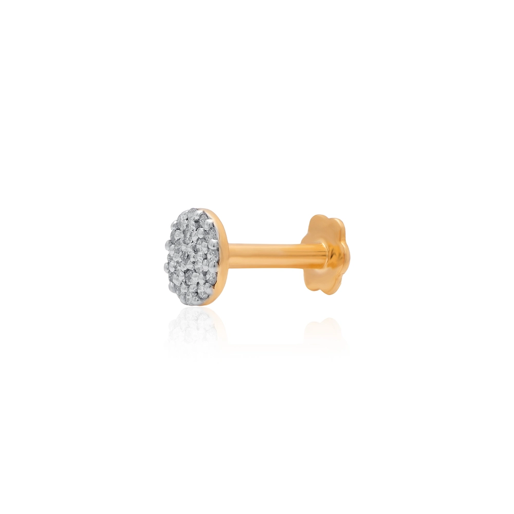 Yellow Gold Nose Pin ANP00082