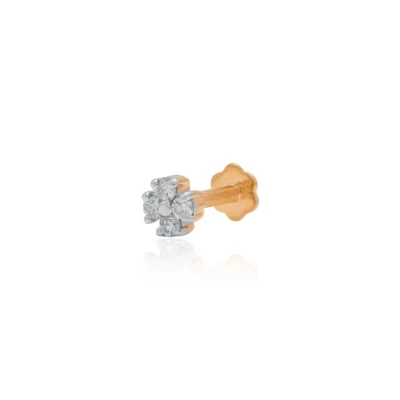 Yellow Gold Nose Pin ANP00083