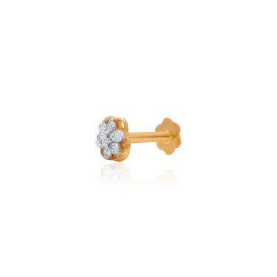 Yellow Gold Nose Pin ANP00087