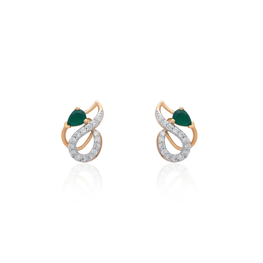 Yellow Gold Earrings APS00403E